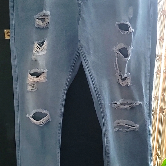 Zaful Jeans Zaful Faded Wash Ripped Long Jeans Poshmark